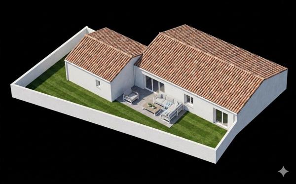 Maison neuve de plain-pied frais notaires réduits