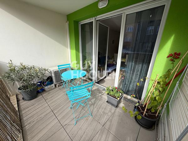 Appartement F2 avec terrasse et parking, EXCLUSIVITE - A vendre à PERPIGNAN (66000) quartier GARE