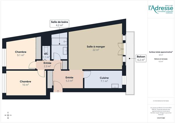 Appartement Joinville Le Pont 3 pièce(s)