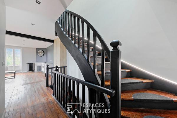 Duplex de caractère dans une meulière Art Nouveau