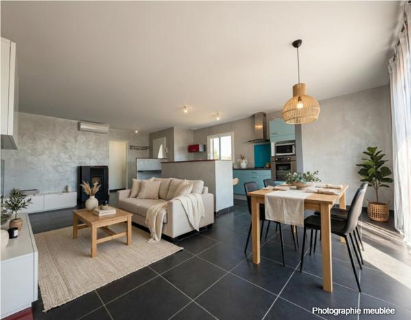 Maison contemporaine de plain-pied de 2014 Le confort clé en main !
