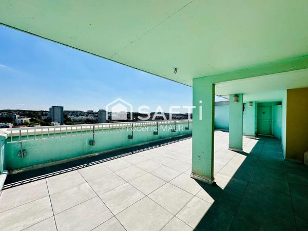 3 pièces 60 m² + terrasse exceptionnelle