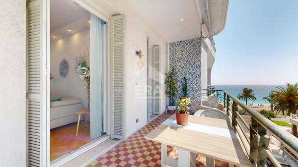 NICE - ANDRIOLI / PROMENADE DES ANGLAIS : MAGNIFIQUE 2 PIÈCES AVEC TERRASSE ET BELLE VUE MER