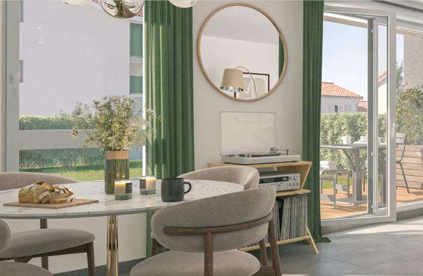 Appartement Neuf Bruguieres 3 pièce(s) 64.88 m2