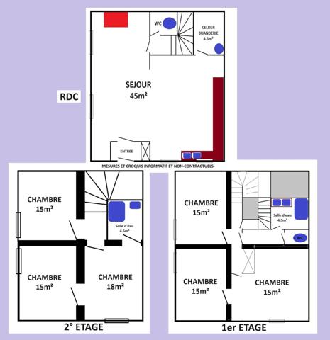 Maison de Maître, 150m² climatisée