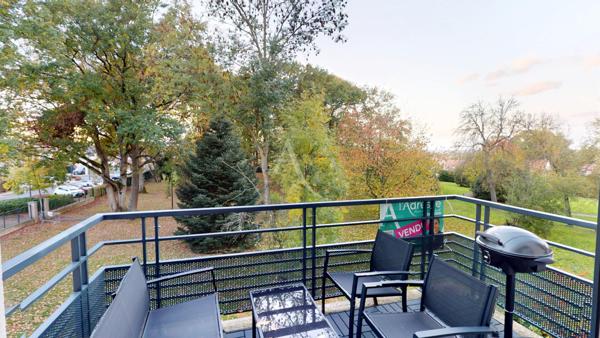 Montévrain - 2 pièces avec balcon et parking et vue dégagée sur parc