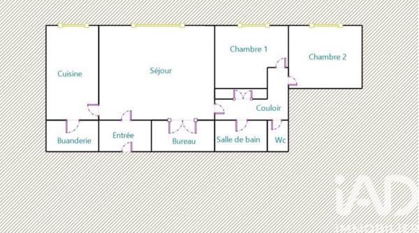 Appartement à vendre 3 pièces 68 m² Bagnolet