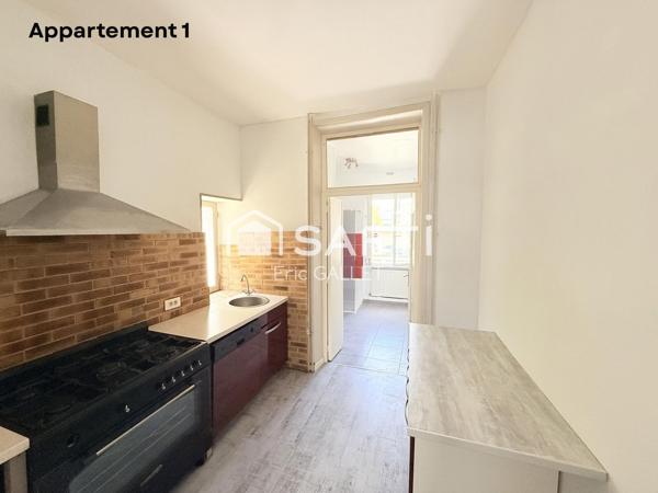 Immeuble composé de 3 appartements de type T3