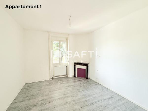 Immeuble composé de 3 appartements de type T3