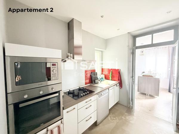 Immeuble composé de 3 appartements de type T3