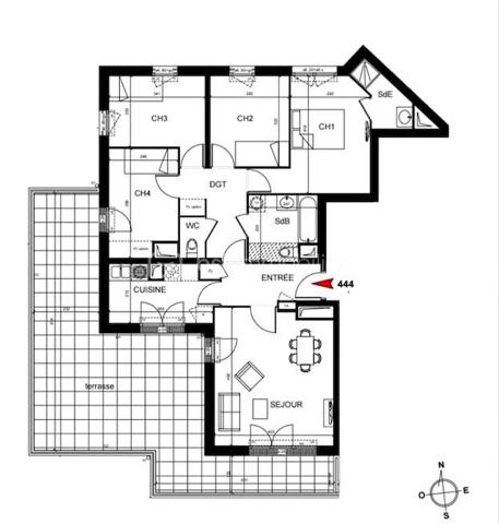 Appartement de 89 m²