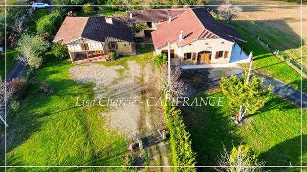 Propriete gasconne DEUX MAISONS 10 pièces de 324 m2 habitables sur 3159 m2 de terrain proche de NOGARO (32)