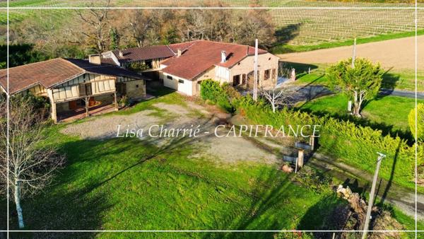 Propriete gasconne DEUX MAISONS 10 pièces de 324 m2 habitables sur 3159 m2 de terrain proche de NOGARO (32)