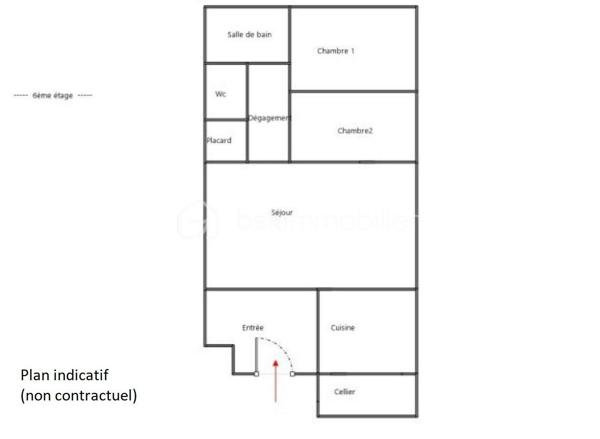 Appartement de 60,67 m²