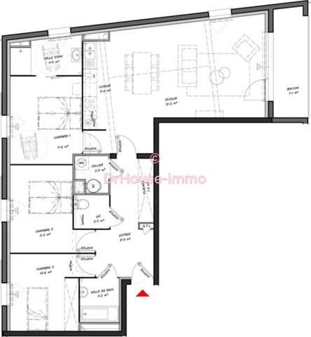 Appartement à vendre 4 pièces de 92 m²