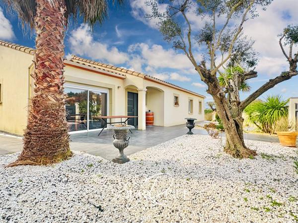 EN EXCLUSIVITE A CAZILHAC- MAISON PLAIN-PIED - CLIM-  JARDIN ARBORE