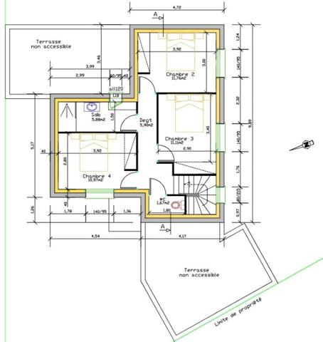 Terrain constructible à vendre - Corzé 704 m2