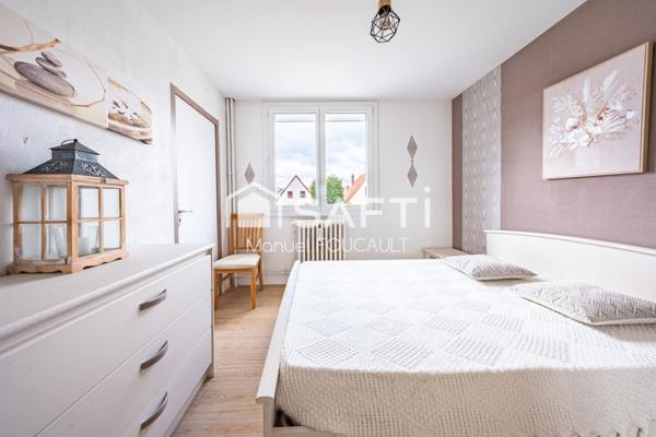 DIJON Eiffel/Bel Air, appartement traversant  type 3 de 54m2-Balcon, cave et grenier