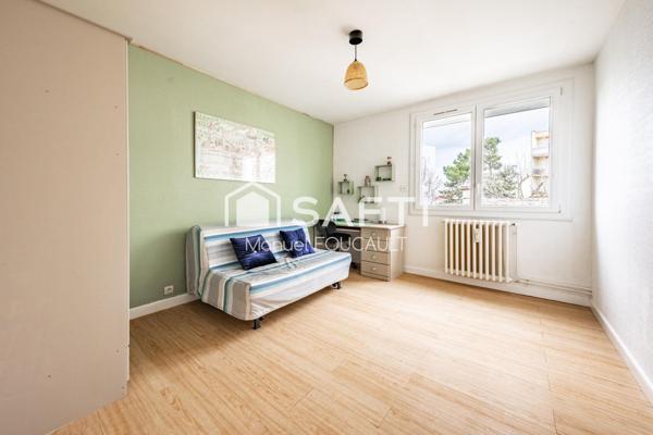 DIJON Eiffel/Bel Air, appartement traversant  type 3 de 54m2-Balcon, cave et grenier