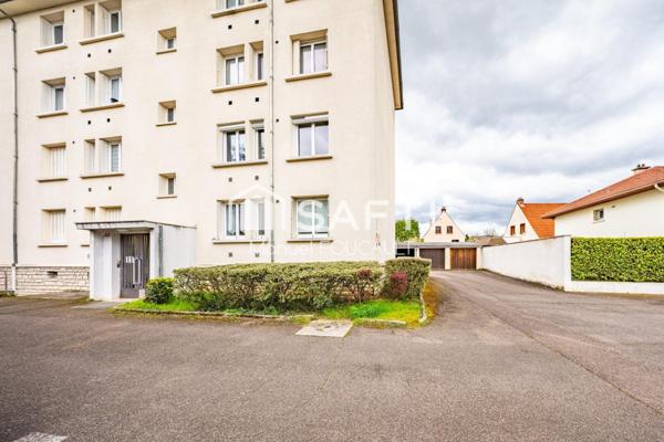 DIJON Eiffel/Bel Air, appartement traversant  type 3 de 54m2-Balcon, cave et grenier