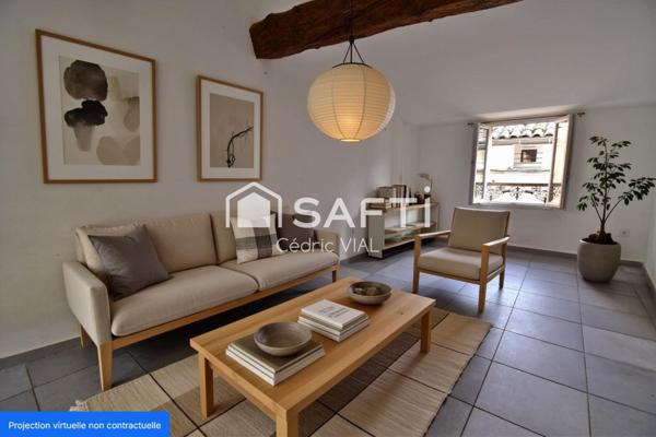 Maison de village avec GRAND jardin à Mezel 04