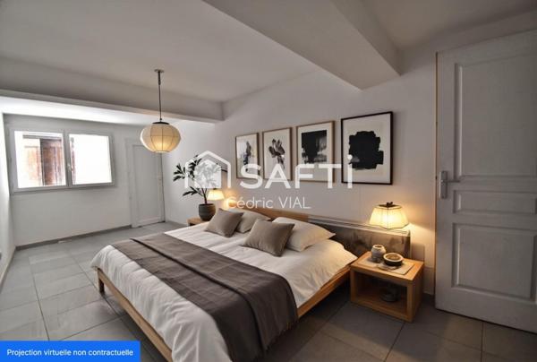 Maison de village avec GRAND jardin à Mezel 04