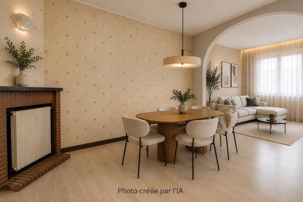 Maison Lomme 103 m2, garage, 4 chambres, grand jardin - métro