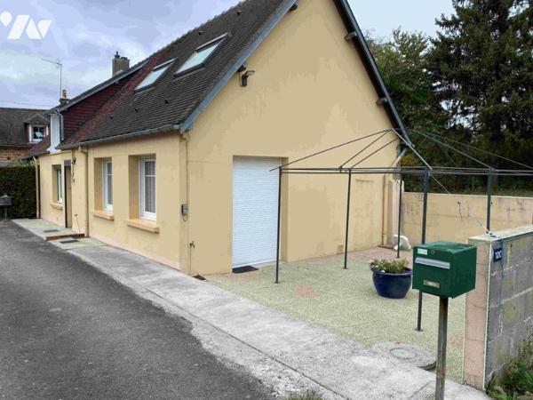 LA FERTE MACE: Maison en pierres 3 chambres, garage, terrain 432 m²