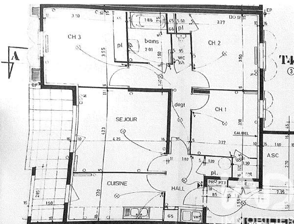 Appartement à vendre 4 pièces 84,02 m² Lyon 5