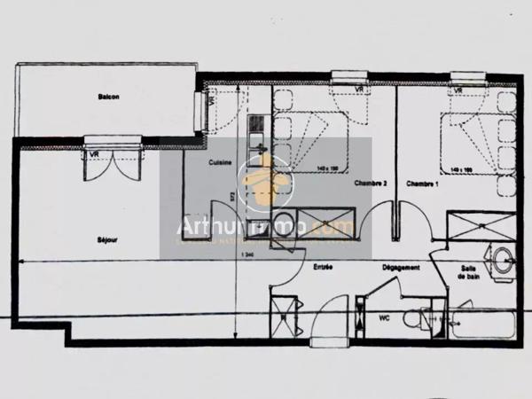 Vente                                                      Appartement
                        
                     3 pièces                      61 m2                     à La Ferté-Gaucher
