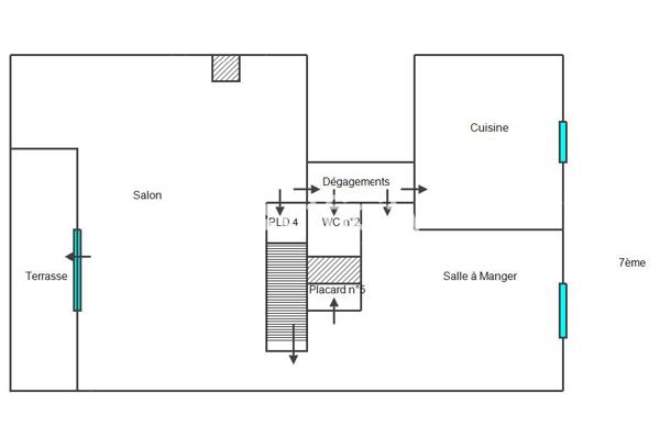 Appartement 6 pièces - 116 m²