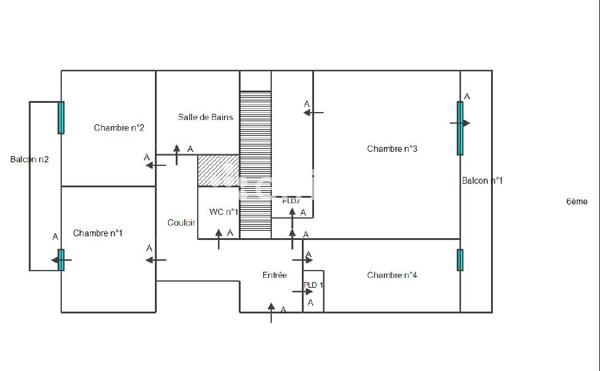 Appartement 6 pièces - 116 m²