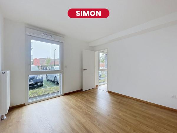 Simon - Appartement 2 pièces 47 m2 + parking - Mons en Baroeul
