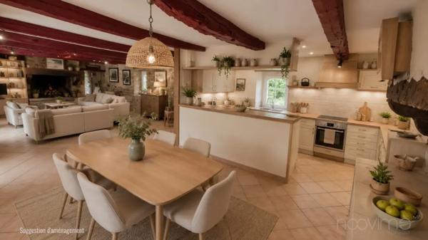 Longère bretonne à Guidel - 165 m2 environ - jardin arboré d