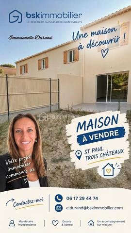 Située dans un quartier calme tout en étant à deux pas des commerces, cette belle maison offre un cadre de vie idéal, alliant confort moderne et finitions impeccables.

L’espace de vie :
Dès l'entrée (avec placard équipé), vous serez séduit par une vaste pièce de vie baignée de lumière, comprenant un séjour spacieux et une cuisine entièrement équipée. Le tout est climatisé pour votre confort été comme hiver. Le rez-de-chaussée dispose également d'un cellier / buanderie et un WC.

L’espace nuit :
À l’étage, découvrez deux belles chambres avec placards équipés ainsi qu’une salle d’eau avec WC.

Les extérieurs :
Profitez d’un jardinet privatif et d’une terrasse pour vos moments de détente. Côté pratique : deux places de parking complètent ce bien.

Les points forts :

État neuf : aucun travaux, peinture faites, placards équipés, cuisine et salle de bain neuve, moderne et élégante, posez vos valises !

Économies : Frais de notaire réduits.

Confort : Entièrement climatisée.

Idéal pour un premier achat ou un investissement locatif serein.