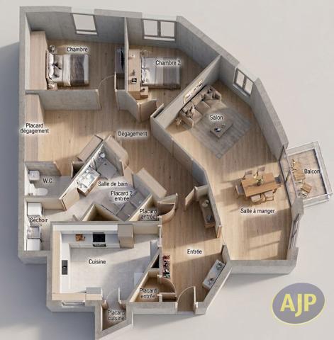 Vente appartement Nantes : 259 000 € - AJP Immobilier Nantes Ouest
