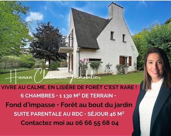 DOMAINE DE LA VALLÉE DE LA BIÈVRE  MAISON FAMILIALE EN LISIÈRE DE FORÊT, AU CALME ABSOLU
