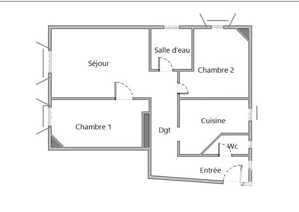Location appartement 3 pièces 51 m² Aulnay-sous-Bois