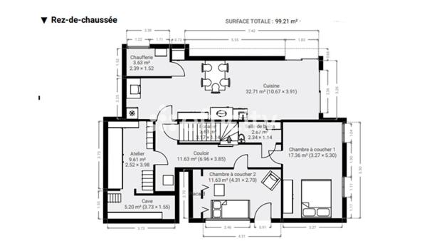 Maison 7 pièces - 160 m² Exclusivité