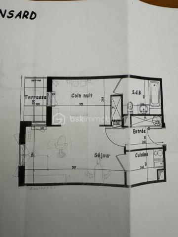 Appartement de 36,23 m²