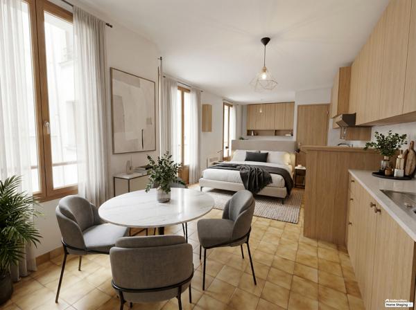 Exclusivité. Paris 3e – Rue au Maire | Studio 24 m² lumineux au calme sur cour