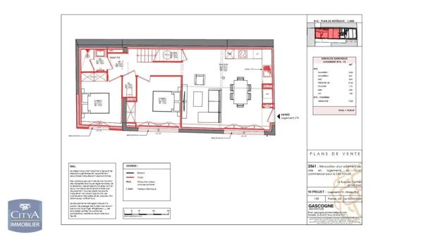 Appartement à vendre 4 pièces 75.96m² Dax (40100)