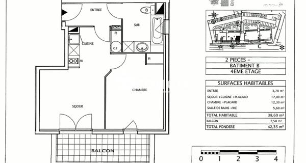 À vendre Appartement 2 pièces 38.7 m² - Montpellier 34070