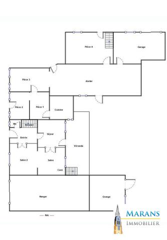 Ensemble immobilier L'ILE D'ELLE 130m² Habitables 300m² aménageables et divisibles