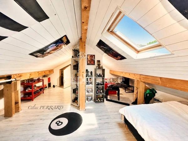 Maison : 8 pièces 230m² -SAINT CERGUES (74)- jardin, piscine, parkings 5 chambres et 42m² d'espace indépendant
