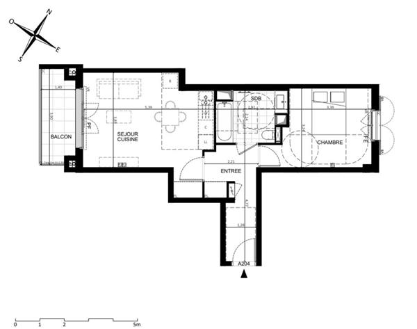 Appartement Orsay 2 pièce(s) 46.80 m2