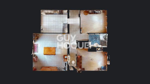 Appartement à vendre de 3 pièces de 70.28 m²