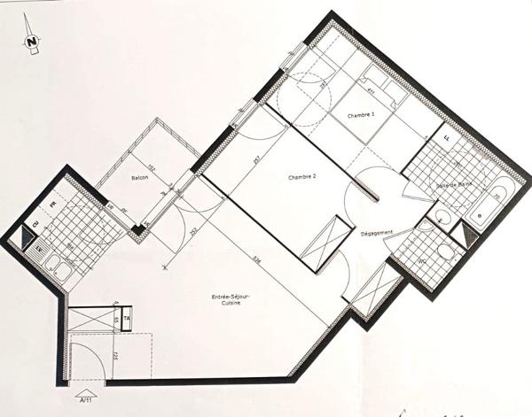 Appartement à vendre 3 pièces 65,72 m² Antony