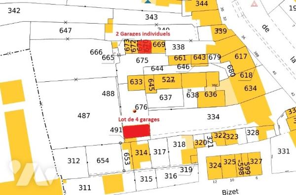 lots de garages à HAYBES (08170), rue de la Cense,