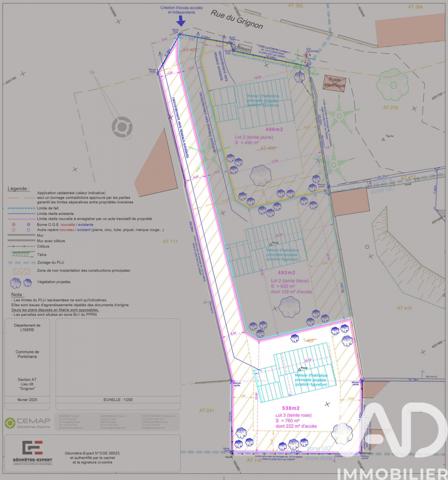 Terrain à vendre 760 m² Pontcharra